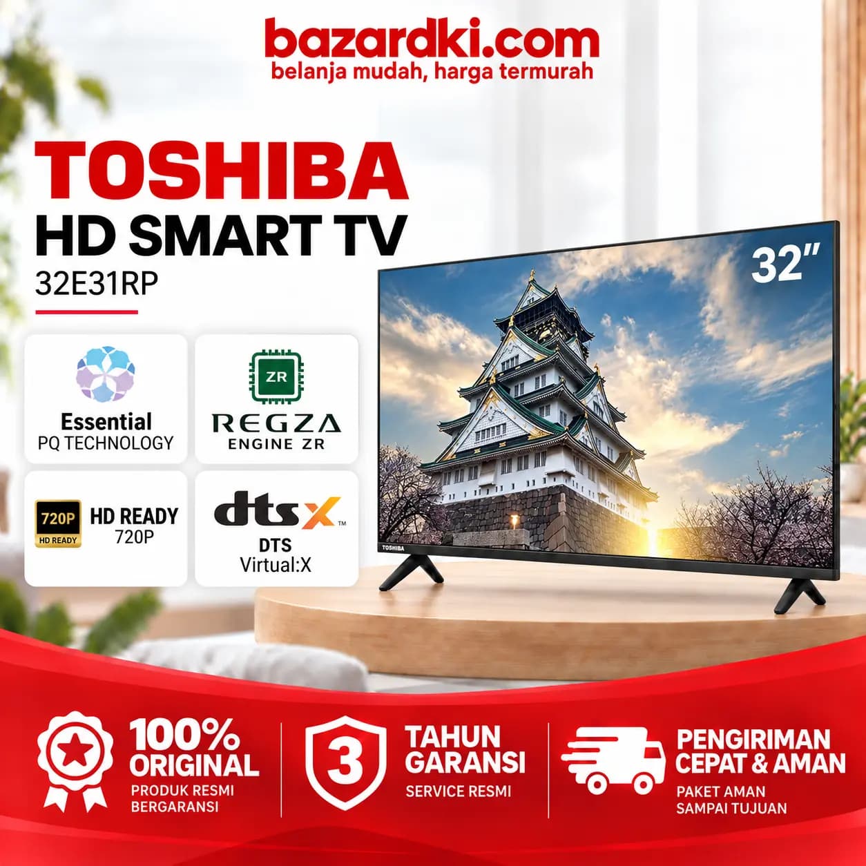 Toshiba 32 inch Smart TV - 32E31RP, kategori TV